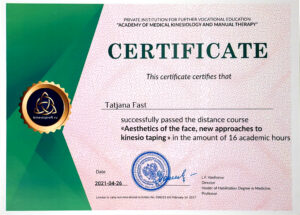 Aesthetics of the face, new approaches to kinesio taping