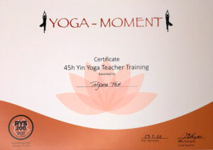 Yoga-Moment Yin Yoga Teacher Training